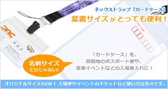 便利な「カードケース」葉書サイズにすればチケット入れに早変わり！